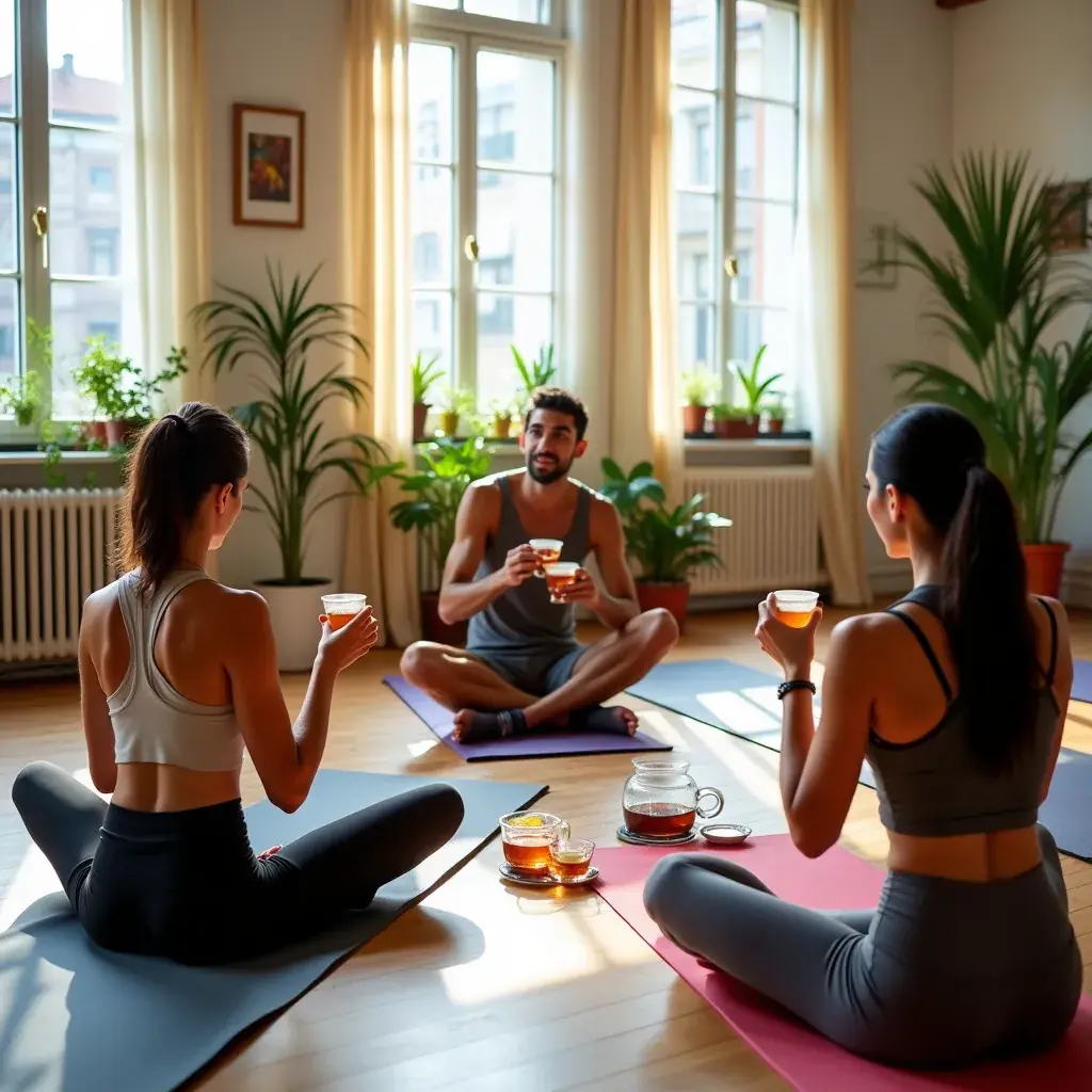 Tableau d'ingrédients naturels utilisés dans le thé pour les diabétiques