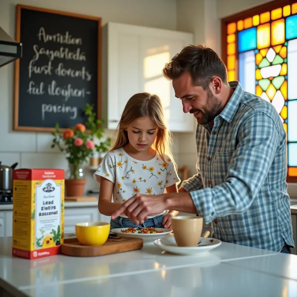 Infusion de thé fumant avec un fond de paysage belge pittoresque